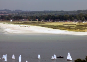 Blick auf den Sandstrand vom Priwall