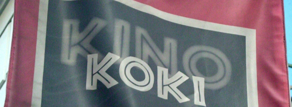 Die Flagge des kommunalen Kinos Koki