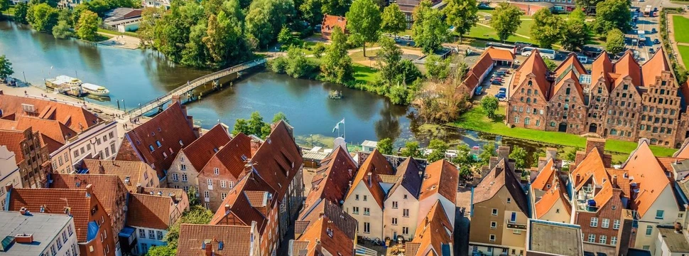 Luftaufnahme von Lübeck, © Achim Scholty / pixabay.com