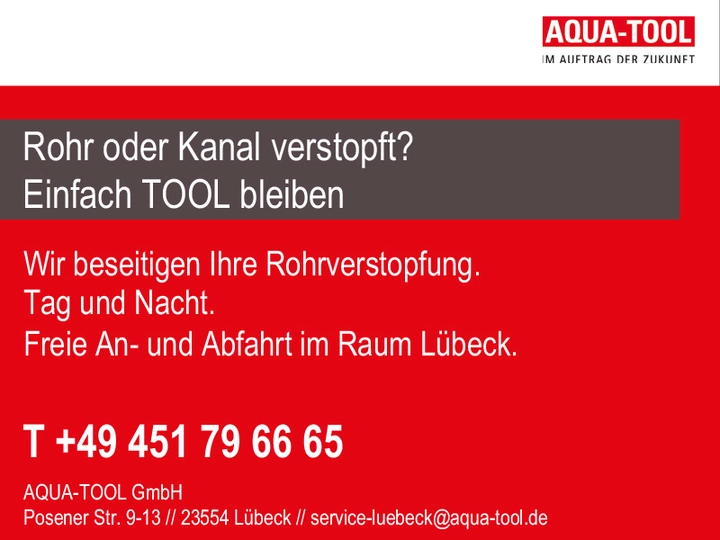 Galerie-Bild 1: AQUA-TOOL GmbH aus L&uuml;beck von AQUA-TOOL GmbH , Niederlassung Lübeck