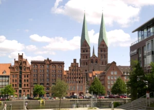 Hansestadt Lübeck vom MuK ausgesehen
