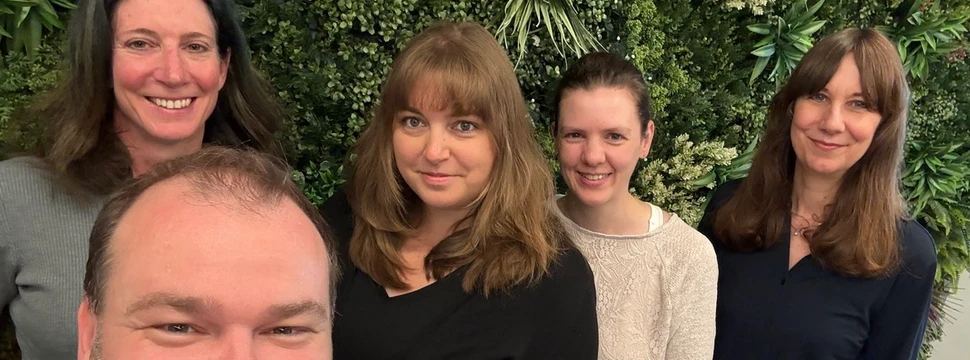 v.l.n.r.: Anja Rose, Christian Altstaedt, Chris-Lea Groth, Sandra Dalen, Julia Woldt