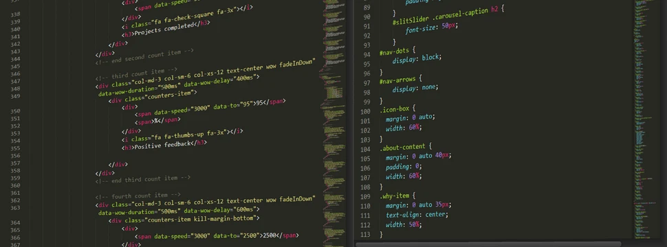 Code einer Website