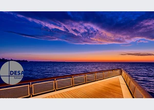 Seebrücke vor Sonnenaufgang