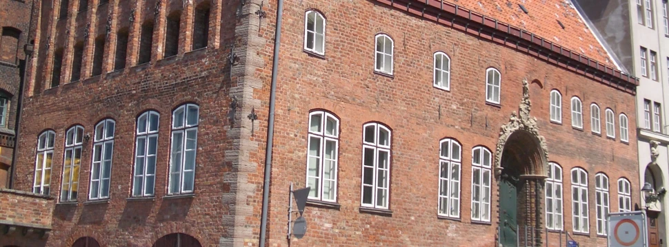 Eines der Backsteingebäude aus Lübeck